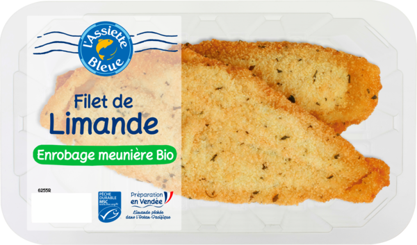FILET DE LIMANDE DU NORD MEUNIÈRE MSC ENROBAGE BIO 
