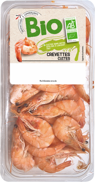 CREVETTES CUITES BIO
Intermarché 34% en avantage carte sur une sélection de produits