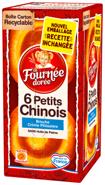 6 PETITS CHINOIS À LA CRÈME PÂTISSIÈRE
