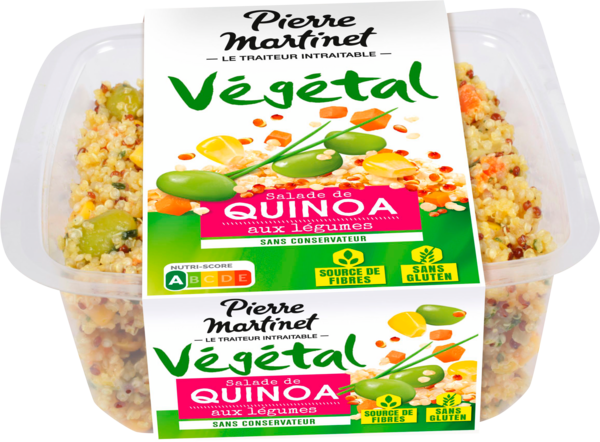 SALADE DE QUINOA AUX LÉGUMES SANS GLUTEN
Intermarché 34% en avantage carte sur une sélection de produits