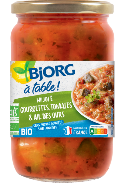 MIJOTÉ BIO COURGETTE TOMATE AIL DES OURS

