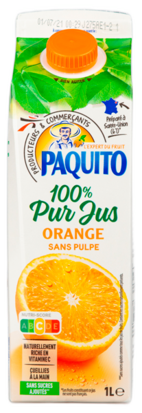 100% PUR JUS D'ORANGE SANS PULPE
Intermarché 34% en avantage carte sur une sélection de produits