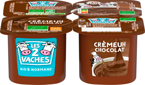 CRÈME DESSERT CRÉMEUH AU CHOCOLAT BIO
Intermarché 34% en avantage carte sur une sélection de produits