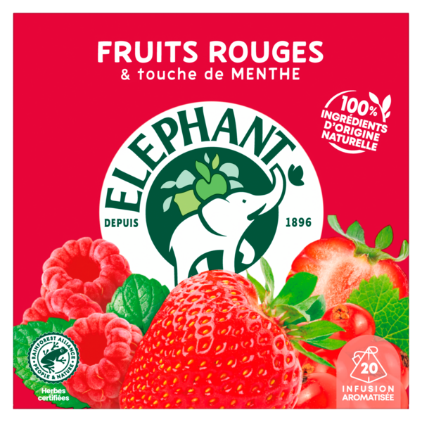 INFUSION FRUITS ROUGES
Intermarché 34% en avantage carte sur une sélection de produits