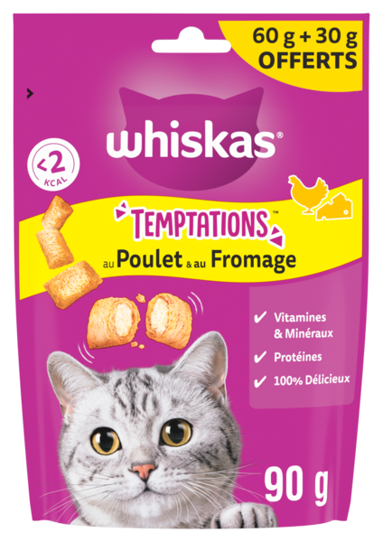 FRIANDISES AU POULET ET AU FROMAGE POUR CHAT ADULTE 
