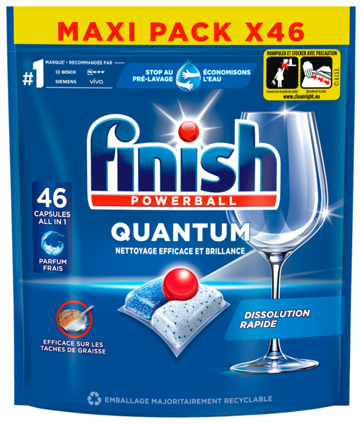 TABLETTES LAVE-VAISSELLE QUANTUM ALL IN 1 PARFUM FRAIS X46
Intermarché Découvrez nos offres