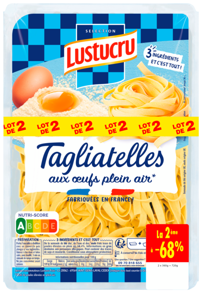 TAGLIATELLES
Intermarché Toutes et tous unis contre la vie chère