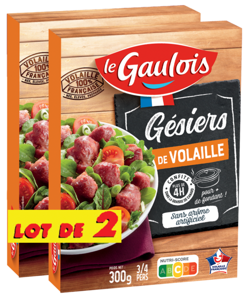 GÉSIERS DE VOLAILLE CONFITS
Intermarché Toutes et tous unis contre la vie chère