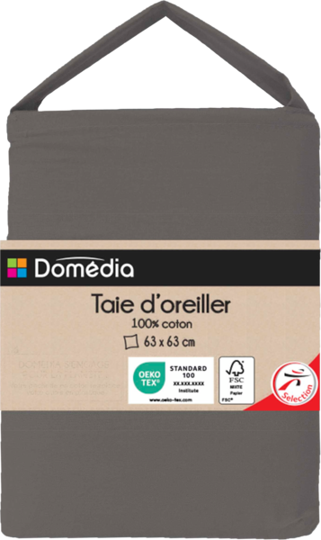 TAIE D'OREILLER 63 ARDOISE
Intermarché Toutes et tous unis contre la vie chère