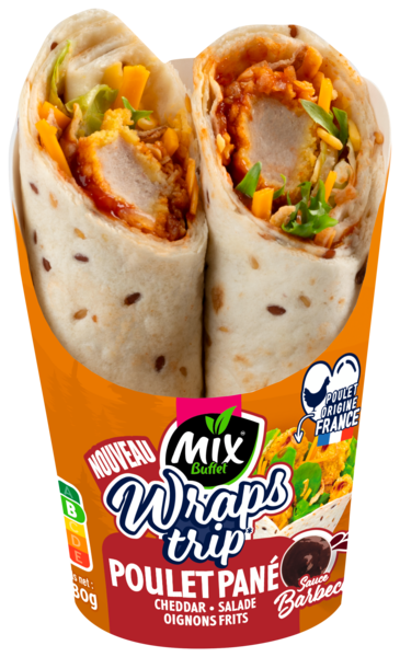 WRAPS TRIP POULET PANÉ BARBECUE
Intermarché Toutes et tous unis contre la vie chère