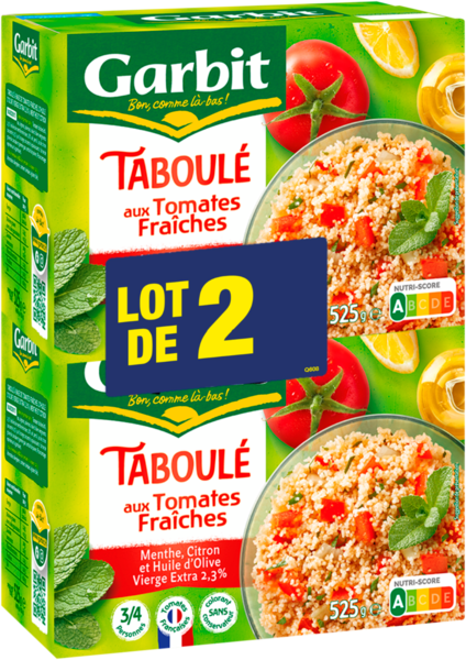 TABOULÉ AUX TOMATES FRAÎCHES
Intermarché Toutes et tous unis contre la vie chère