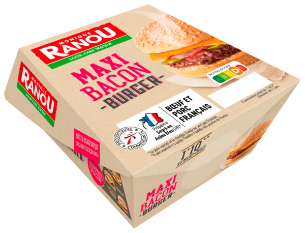 LE BURGER MAXI BACON
Intermarché Toutes et tous unis contre la vie chère