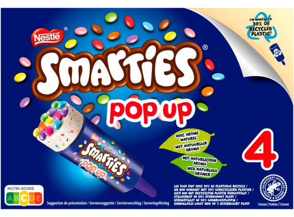 GLACE POP UP VANILLE X4
Intermarché Toutes et tous unis contre la vie chère