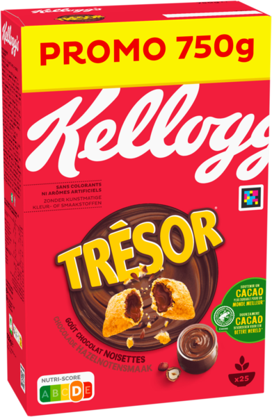 CÉRÉALES TRÉSOR GOÛT CHOCOLAT NOISETTES
