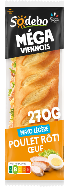 LE MÉGA SANDWICH VIENNOIS POULET RÔTI ŒUF
Intermarché Toutes et tous unis contre la vie chère