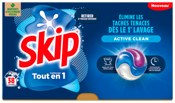 LESSIVE CAPSULES TOUT EN 1 ACTIVE CLEAN X38
Intermarché Toutes et tous unis contre la vie chère