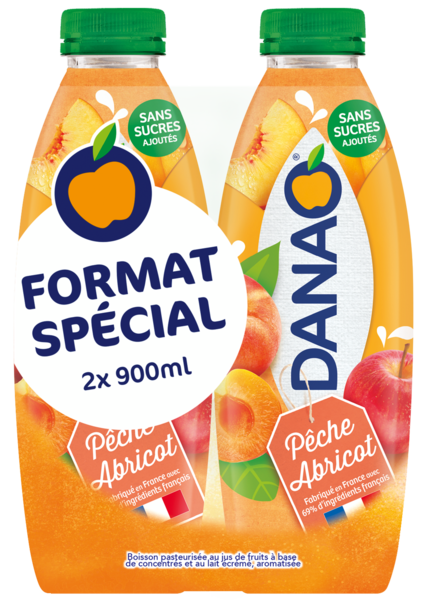 BOISSON LACTÉE PÊCHE/ABRICOT FORMAT SPÉCIAL 

