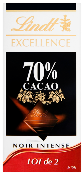TABLETTE EXCELLENCE NOIR 70% CACAO

