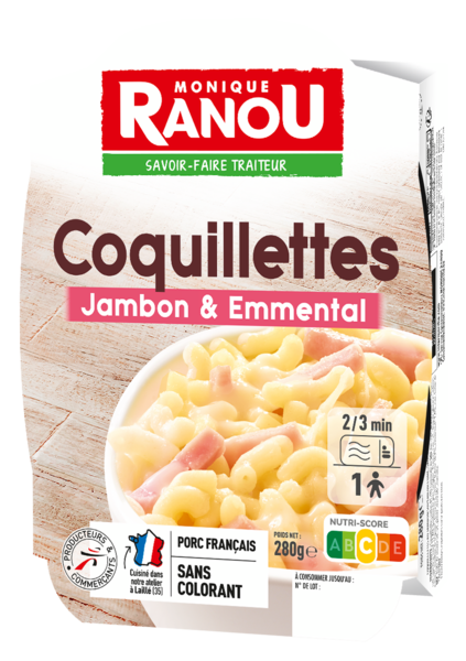 COQUILLETTES JAMBON EMMENTAL
