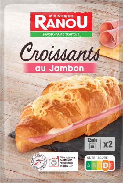 CROISSANTS AU JAMBON 
