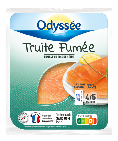 TRUITE FUMÉE 4/5 TRANCHES  
