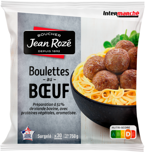 BOULETTES AU BŒUF SURGELÉES 
                                