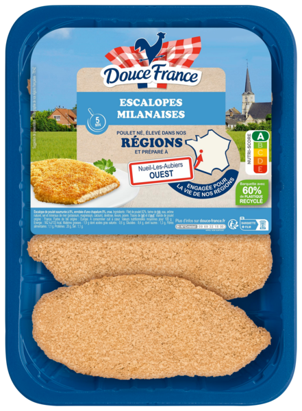 ESCALOPE DE POULET MILANAISE NATURE X4
