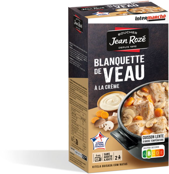 BLANQUETTE DE VEAU À LA CRÈME 
