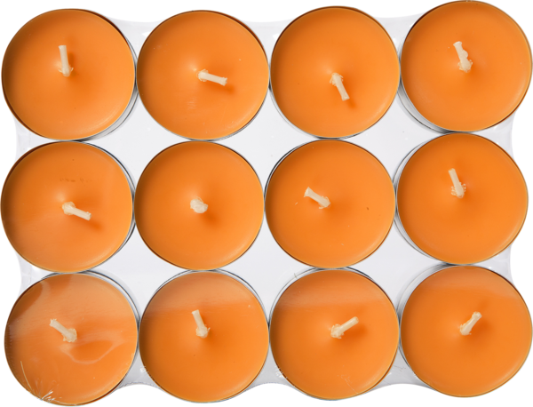 24 BOUGIES CHAUFFE PLATS COLORÉES