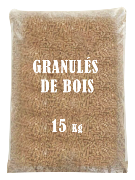 GRANULES DE BOIS - SAC DE 15KG 

