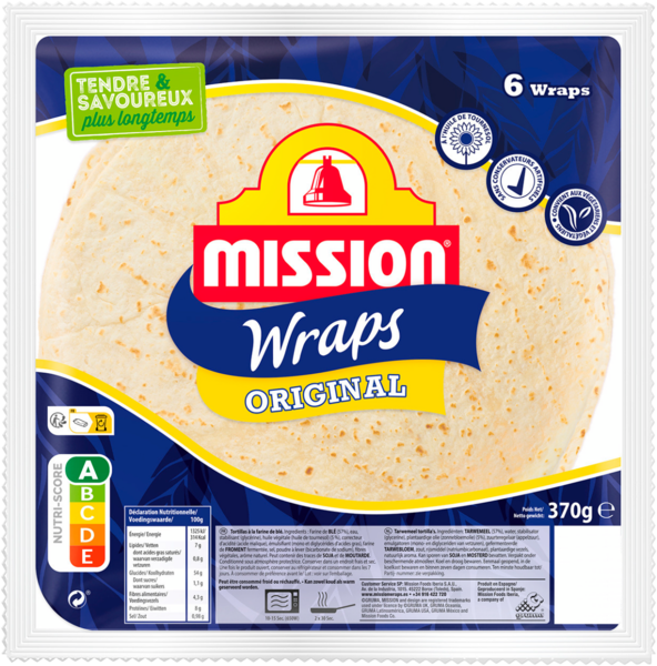 WRAPS AU BLÉ NATURE
