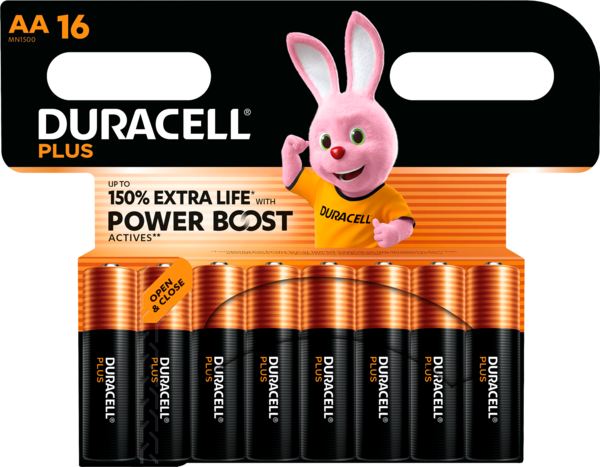  DURACELL  PLUS AA LR6 X16  5000394176386