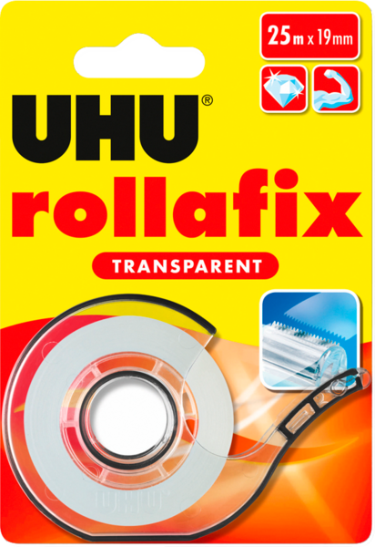 Rollafix transparent dévidoir 25mx19mm 
Uhu