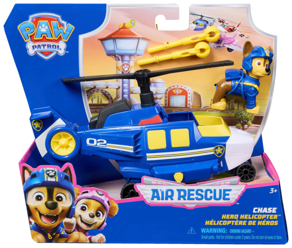 Véhicule + figurine air rescue
                                Pat’ Patrouille