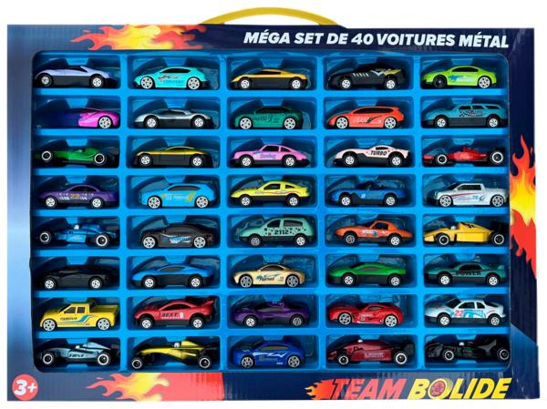 Set 40 voitures métal 1/64ème