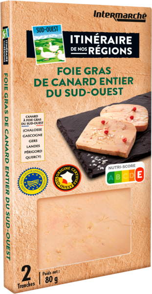DUO DE FOIE GRAS DE CANARD ENTIER IGP DU SUD-OUEST 
ITINÉRAIRE DE NOS RÉGIONS