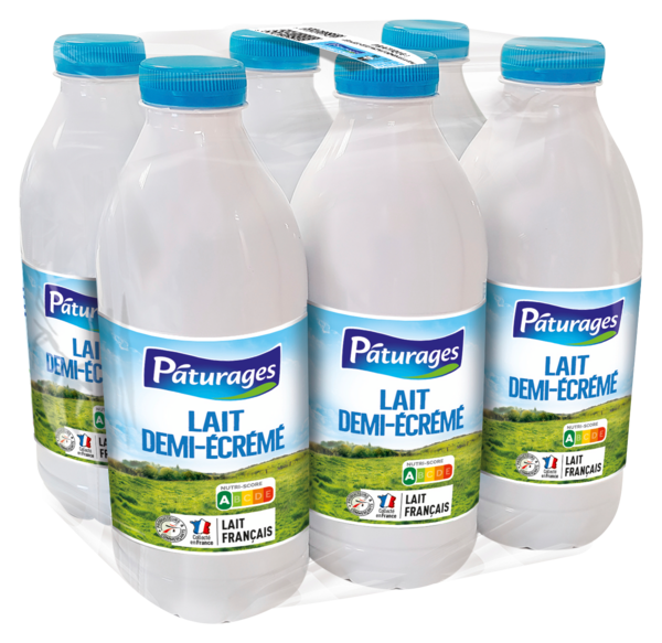 LAIT UHT DEMI-ÉCRÉMÉ BOUTEILLE 
                                     