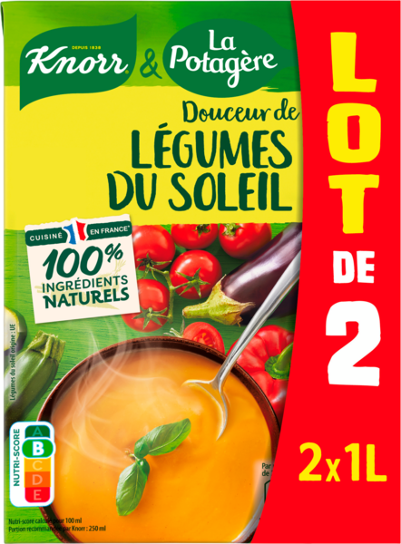 SOUPE DOUCEUR DE LÉGUMES DU SOLEIL
