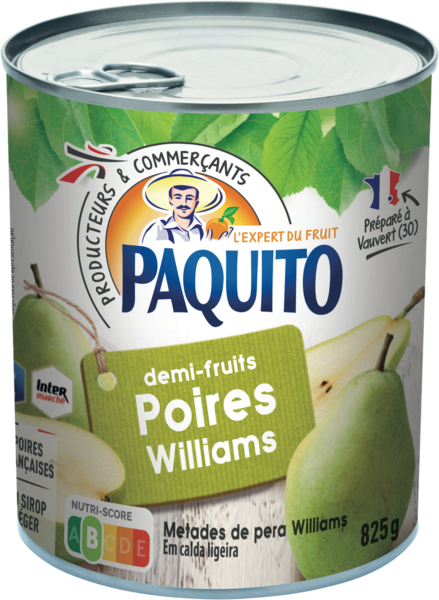 DEMI-FRUITS POIRES WILLIAMS AU SIROP
