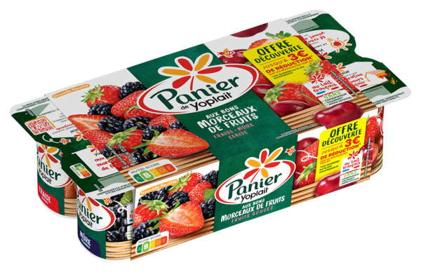 YAOURT PANIER AUX FRUITS ROUGES OFFRE DÉCOUVERTE 

