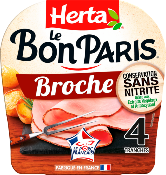 LE BON PARIS JAMBON À LA BROCHE CONSERVATION SANS NITRITE
