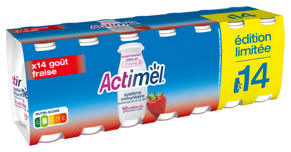ACTIMEL YAOURT À BOIRE  ÉDITION LIMITÉE FRAISE
