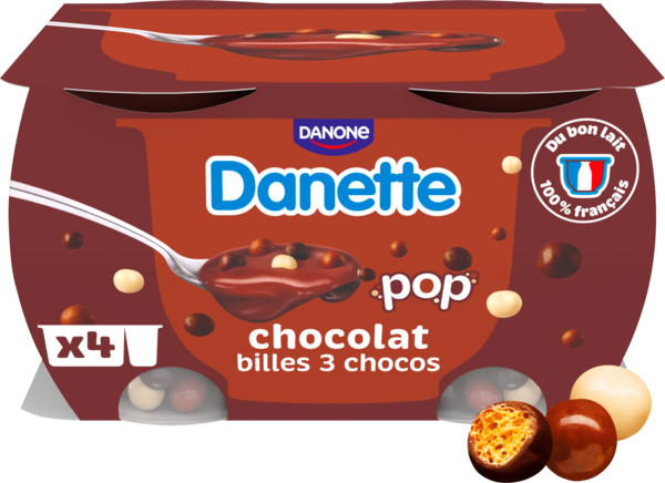 CRÈME AU CHOCOLAT AVEC BILLES 3 CHOCOS 

