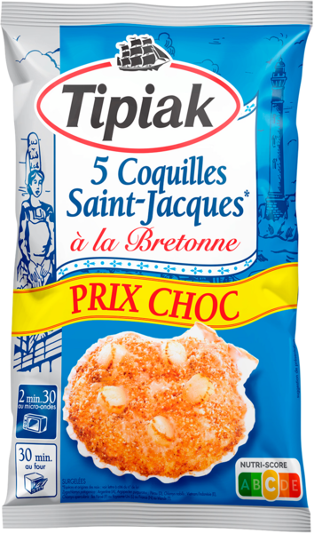 COQUILLES SAINT-JACQUES À LA BRETONNE SURGELÉES
