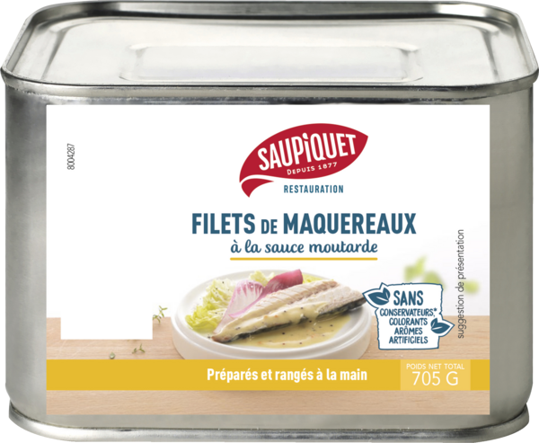 FILETS DE MAQUEREAUX À LA SAUCE MOUTARDE
