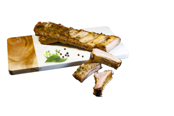 TRAVERS DE PORC RÔTI CUIT SUR OS 