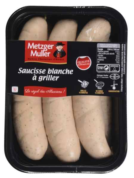 SAUCISSE BLANCHE À GRILLER AUX HERBES
