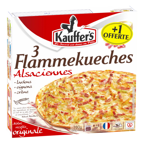 FLAMMEKUECHES ALSACIENNES SURGELÉES 
