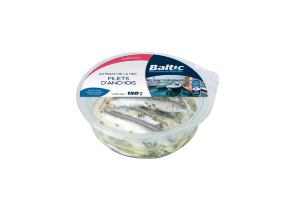 ANTIPASTI DE LA MER FILETS D'ANCHOIS MARINÉS
