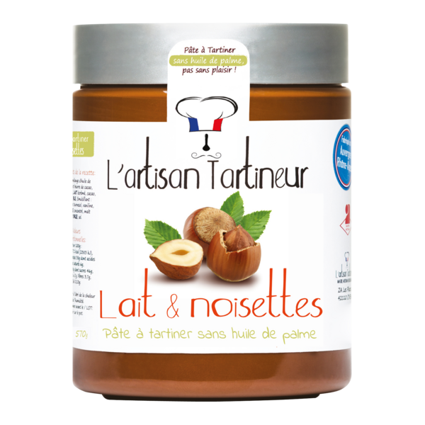 PÂTE À TARTINER LAIT ET NOISETTES
